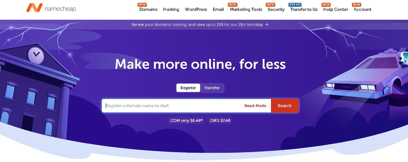 Namecheap budget hosting